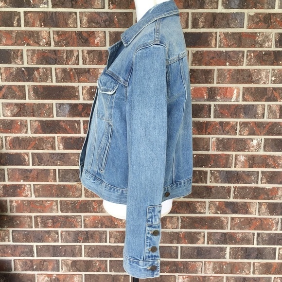 FREE People Denim Distressed Jacket - Picture 4 of 9
